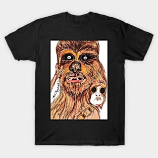 Chewbacca and  Porg T-Shirt